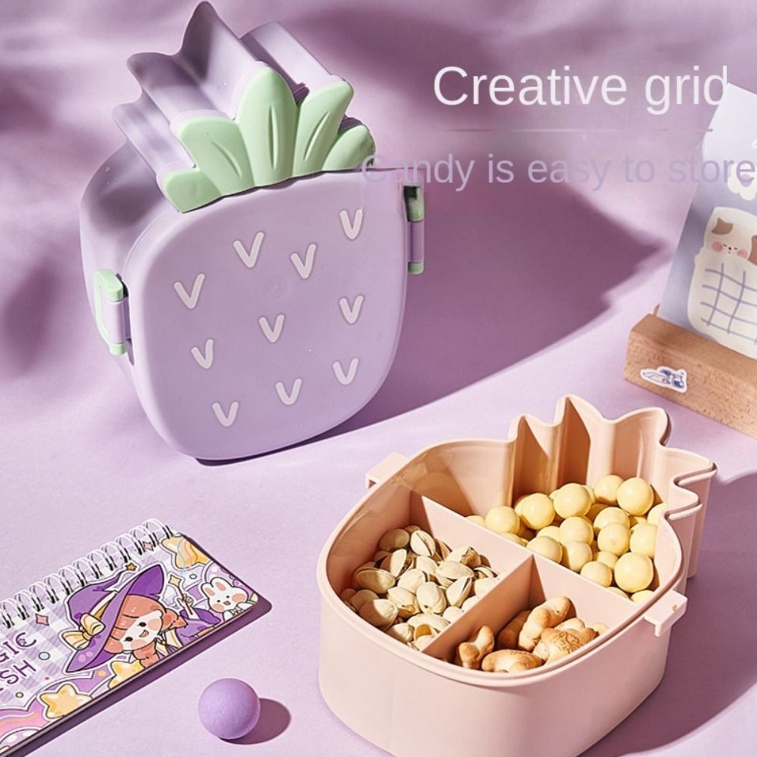 5750 Kids Lunch Box Cute Pineapple Shaped Bento Box with Fork Spoon Snack Candy Container Microwave Portable Office Lunch Box (1 Pc / With Spoon & Fork) 5750 Kids Lunch Box Cute Pineapple Shaped Bento Box with Fork Spoon Snack Candy Container Microwave Portable Office Lunch Box (1 Pc / With Spoon & Fork)